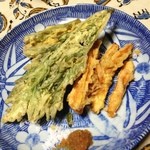 百姓屋敷 じろえむ - ⑮春菊・ごぼう・人参の天ぷら