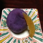 百姓屋敷 じろえむ - ⑯紫芋巾着と甘夏の砂糖漬け