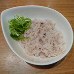 黄金の塩らぁ麺 ドゥエイタリアン - 美人玄米ご飯