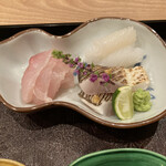 茜坂大沼 - お造り３種