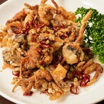 Fried soft shell crab with Japanese pepper
