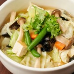 knife-cut noodle with plenty of vegetables