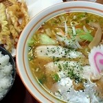 有頂天の元祖 桂苑 - ゲソ天味噌ラーメンＢセット別盛り