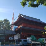 Taikokusemmonshokudou - 増上寺と東京タワー