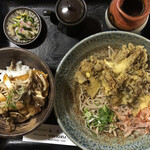 Meisui Teuchisoba Oshouzu - 舞茸天ぷらおろしそばミニ醤油カツ丼セット