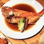 飯場魚金 - 金目鯛の煮付け中1580円