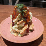 八文字 - イカ天 お好み焼き風ポテサラ ¥600