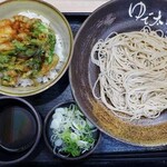 ゆで太郎 - 海老とあさりのかきあげ丼セット