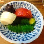 もつ焼 まるい - おしんこ