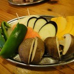 Sumibiyaki Yakinikuya - 焼き野菜盛り合わせ