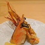 Sushi Asaduma - 牡丹海老の頭のパリパリ焼