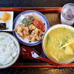 香雅 - カレーそば定食