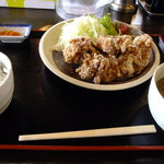 Marumaru Udon - から揚げ定食