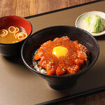 Date salmon salmon roe yukke bowl