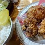 焼き鳥 ばかちん - 唐揚げとごはん