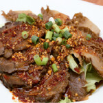 Sichuan-style mala beef with honey sauce