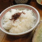 菊川 - ちりめん山椒がのったご飯