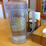 春の風 - お冷や　塩らーめん　2012年4月