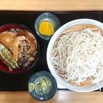 Hoshinoya - 野菜天丼セット ¥750