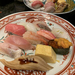 金沢まいもん寿司 - 舞紋　10貫＋汁物　¥2090