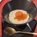 炭火焼鳥さかもり北新地 - 龍の卵の卵かけご飯