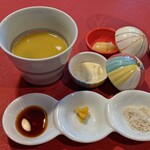 炭火焼鳥さかもり北新地 - 濃厚鶏スープ