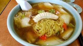 Teraya - 麺はこんな感じです。  イカが大きいです(^^)