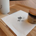 短編喫茶 Un - 和栗生バターどらやき・カフェラテ　840円