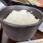 Hamanoban Yasakanaryouri Hamayuri - 刺身定食のご飯