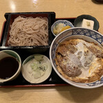 Kotobuki - ”カツ丼”と“もり”のセット1080円