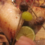 日本料理　百屋 - 松葉は揚げソバです～