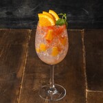 自制柠檬汁酸味鸡尾酒粉色葡萄柚×橘子