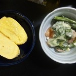 一汁三菜　咲菜 - ダシ巻き＆法蓮草サラダ