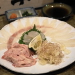 和食　七福神 - 2012.11 天草直送皮はぎの造り肝付（2,000円）