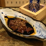 和食　七福神 - 2012.11 馬レバ刺のぶつ切り（1,300円）
