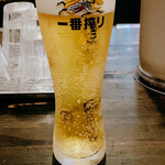 Seimen Dokoro Kuraki - 生ビール