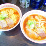 ラーメン ふくや - ２人の醤油ラーメン５００円（税込）【２０２１年１１月】