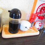 ラーメン ふくや - カウンターの上に【２０２１年１１月】