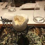 ラチュレ - 白トリュフと鴨の卵のリゾット
