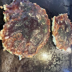 Okonomiyaki Ten - 肉玉、奥がエビ玉