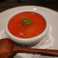 ARMONICO - 完熟トマトのジュレとモッツァレラチーズのムース