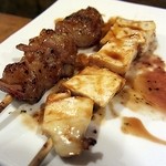 やきとり・ホルモン串　もりしん - ねぎみと牛ミノ串