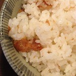 飛騨高山中華そば やまと - 梅ごはん　飛騨高山中華そば大盛　なんこつ　2012年12月