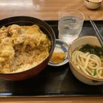 出雲蕎麦 - かつ丼　ミニうどん付