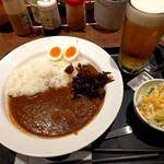 Matsuya - 朝カレー400円税込と生ビ