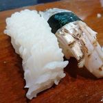 まさ庄 - 太刀魚と烏賊・・太刀魚が美味しい。