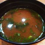 まさ庄 - 赤だし・・ランチタイムは付くそうです。美味しい赤だしですよ。 
