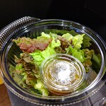 Salad Ballad - 下も容器にはレタスとドレッシングが。