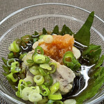 食彩厨房 甚兵衛 - カワハギの肝ポン