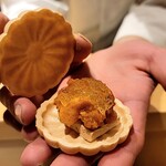 銀座 しのはら - あんぽ柿の最中